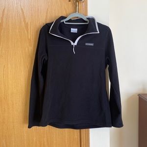 Black columbia quarter zip